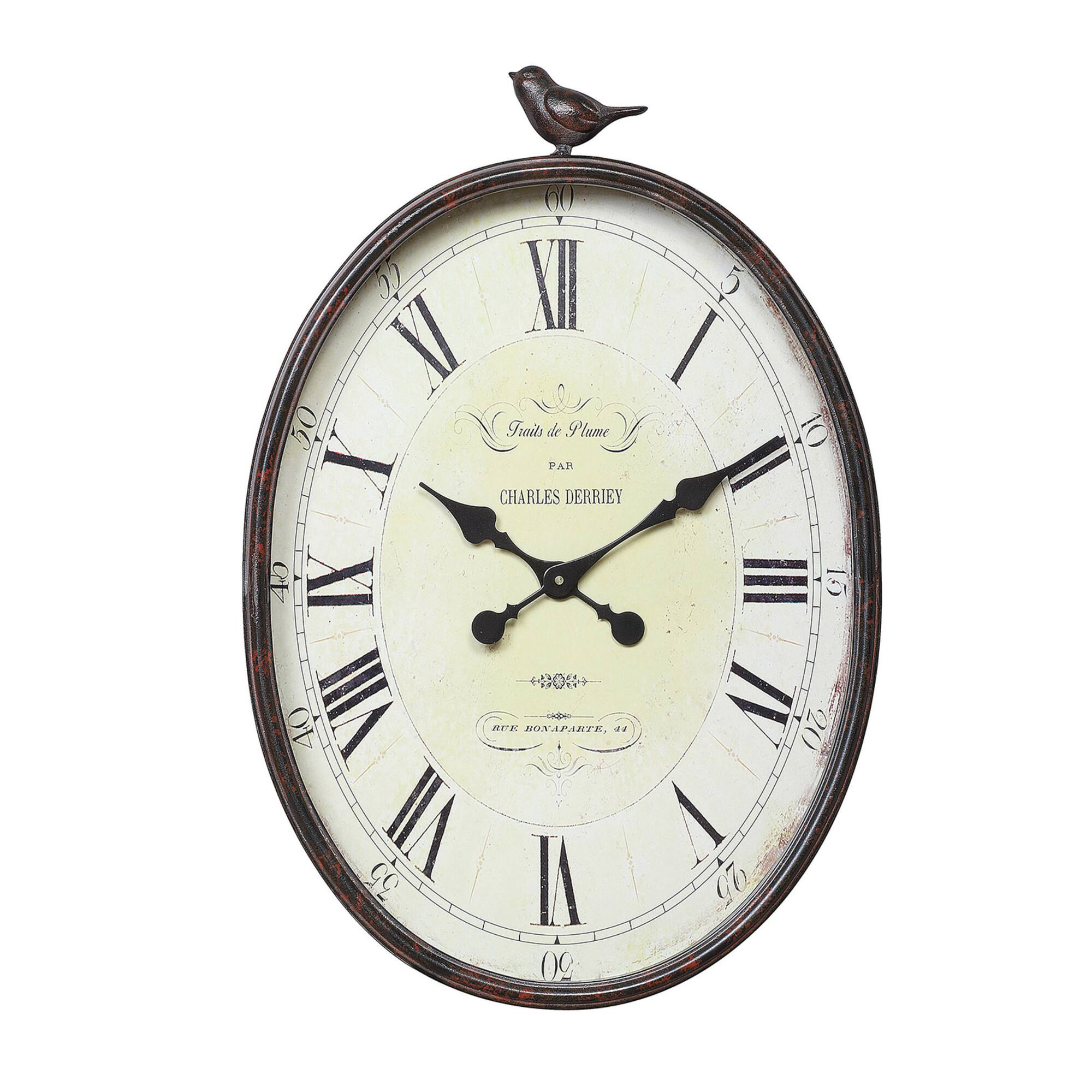 Hello Honey® Metal Wall Clock with Bird
